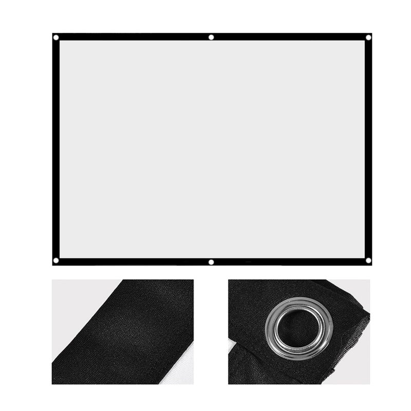 Richer-R Projector Screen, 60-100 Inch 16x9 Projector Screen Rear Projection Screen,Portable Foldable Non-Crease Projector Curtain Screen 4:3 for Outdoor Camping Movie Open-air Cinema(84in) - Image 1